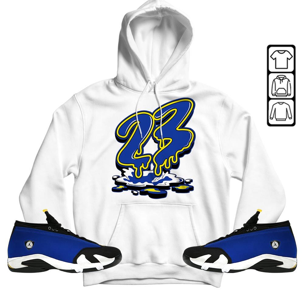 23 Drip Sneaker Shirt Match 2023 Blue Laney 14s, Jordan 14 Laney MKO T-Shirt