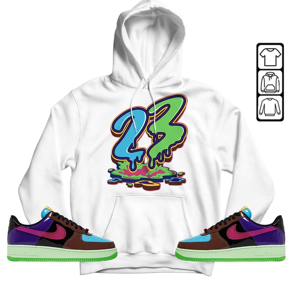 23 Drip Sneaker Shirt Match AF 1 Low SP Pink Prime, Air Force 1 Undefeated Pink Prime MKO T-Shirt