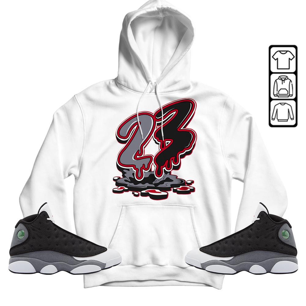 23 Drip Sneaker Shirt Match Black Flint 13s, Jordan Retro 13 Black Flint MKO T-Shirt