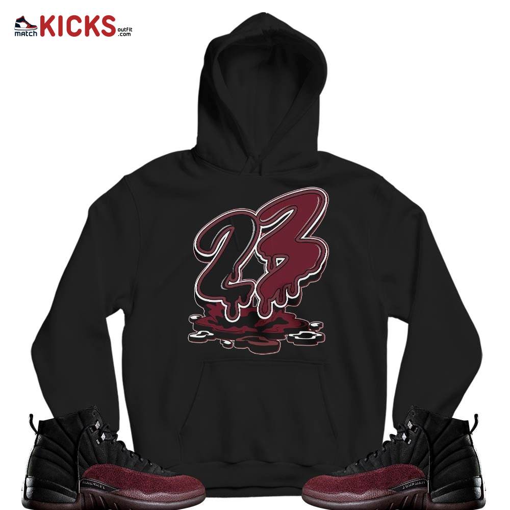 23 Drip Sneaker Shirt Match Burgundy Crush 12s, Jordan 12 A Ma Maniere MKO T-Shirt 23 Drip Sneaker Shirt Match Burgundy Crush 12s, Jordan 12 A Ma Maniere MKO T-Shirt
