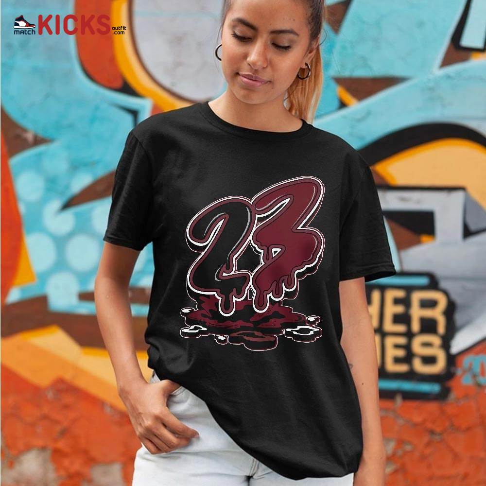 23 Drip Sneaker Shirt Match Burgundy Crush 12s, Jordan 12 A Ma Maniere MKO T-Shirt 23 Drip Sneaker Shirt Match Burgundy Crush 12s, Jordan 12 A Ma Maniere MKO T-Shirt
