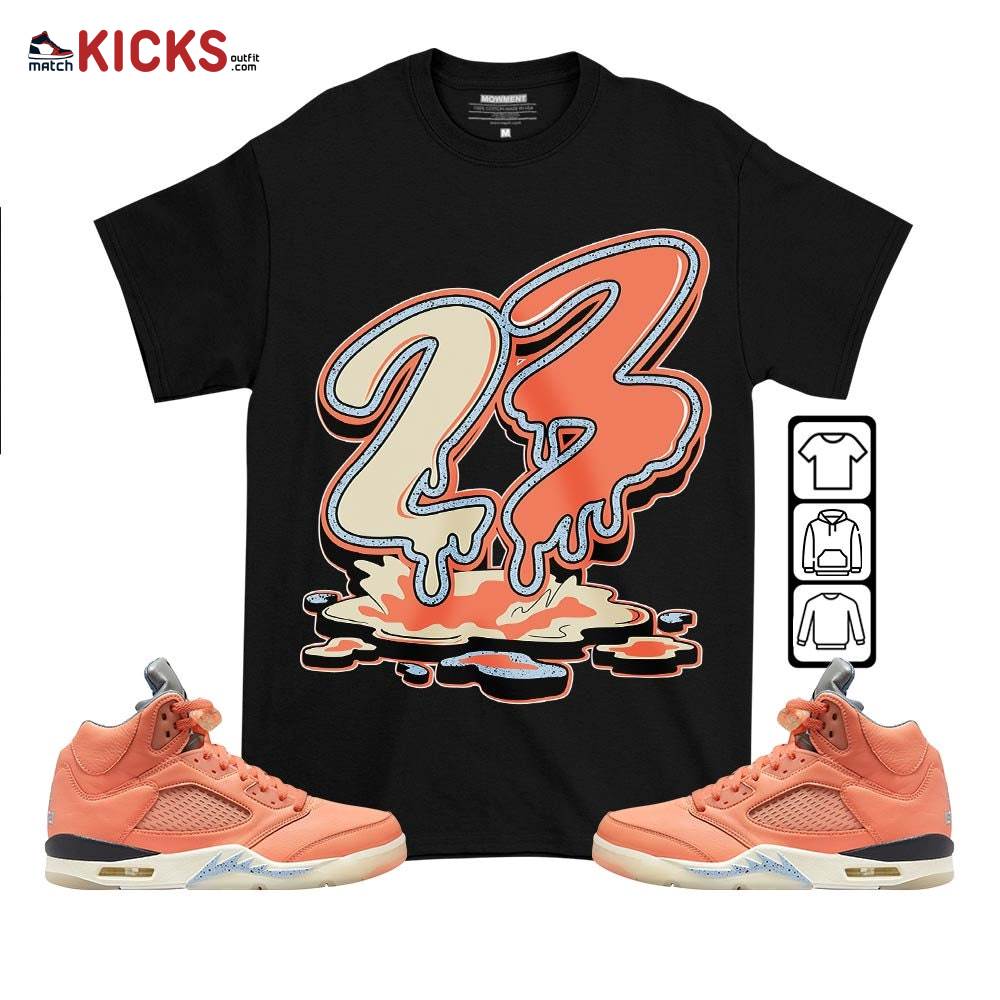 23 Drip Sneaker Shirt Match Crimson Bliss 5s, Jordan 5 DJ Khaled Crimson Bliss MKO T-Shirt