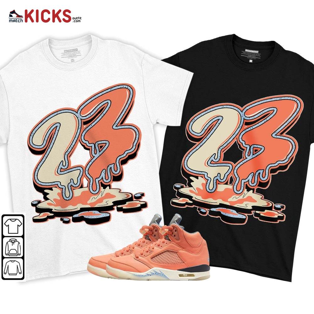 23 Drip Sneaker Shirt Match Crimson Bliss 5s, Jordan 5 DJ Khaled Crimson Bliss MKO T-Shirt