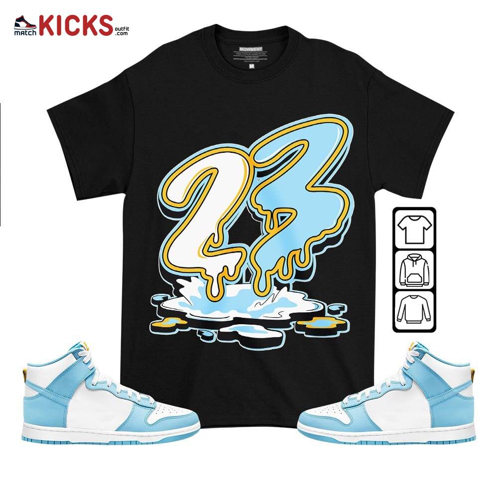 23 Drip Sneaker Shirt Match Dunk High Blue Chill, Dunk High Homer Simpson MKO T-Shirt