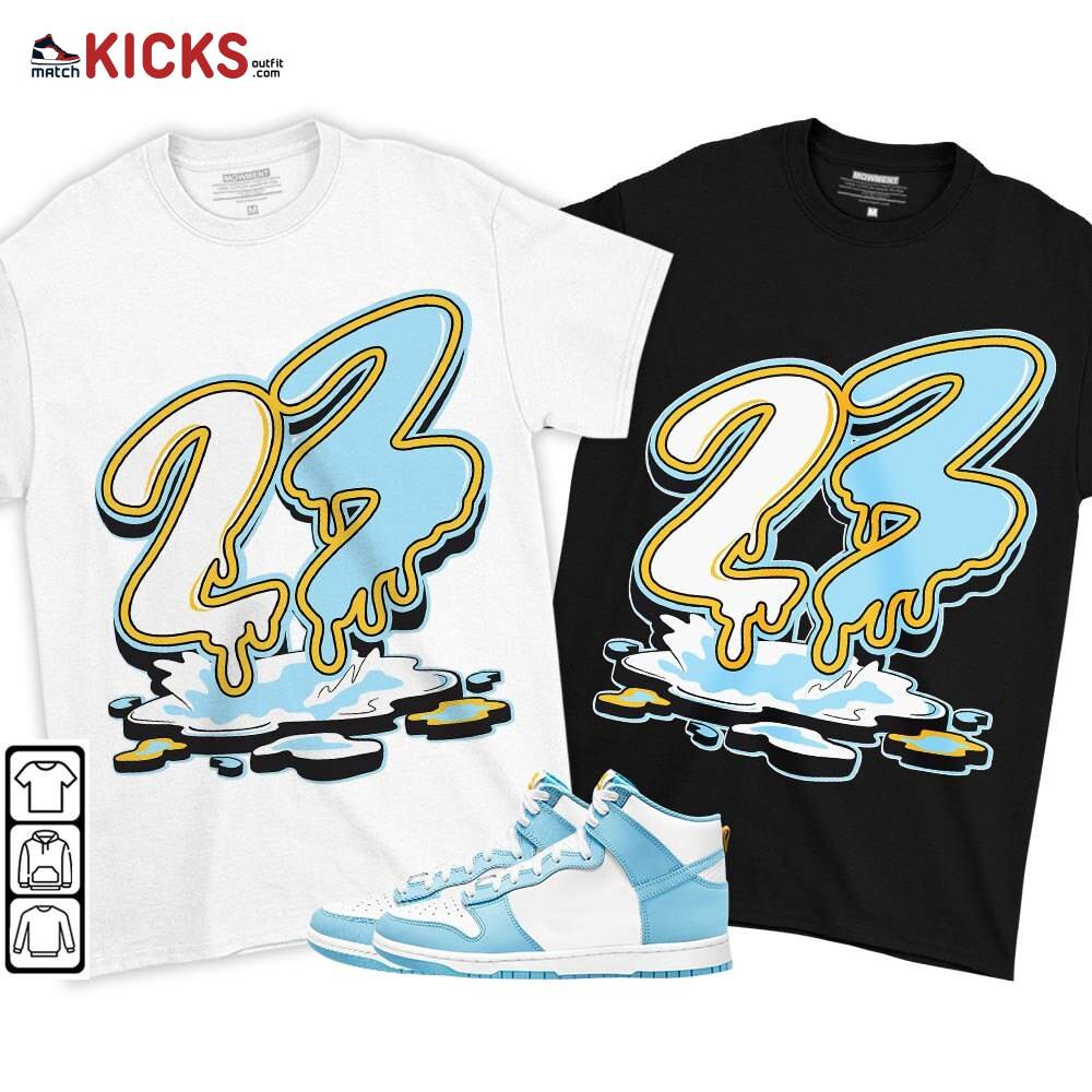 23 Drip Sneaker Shirt Match Dunk High Blue Chill, Dunk High Homer Simpson MKO T-Shirt