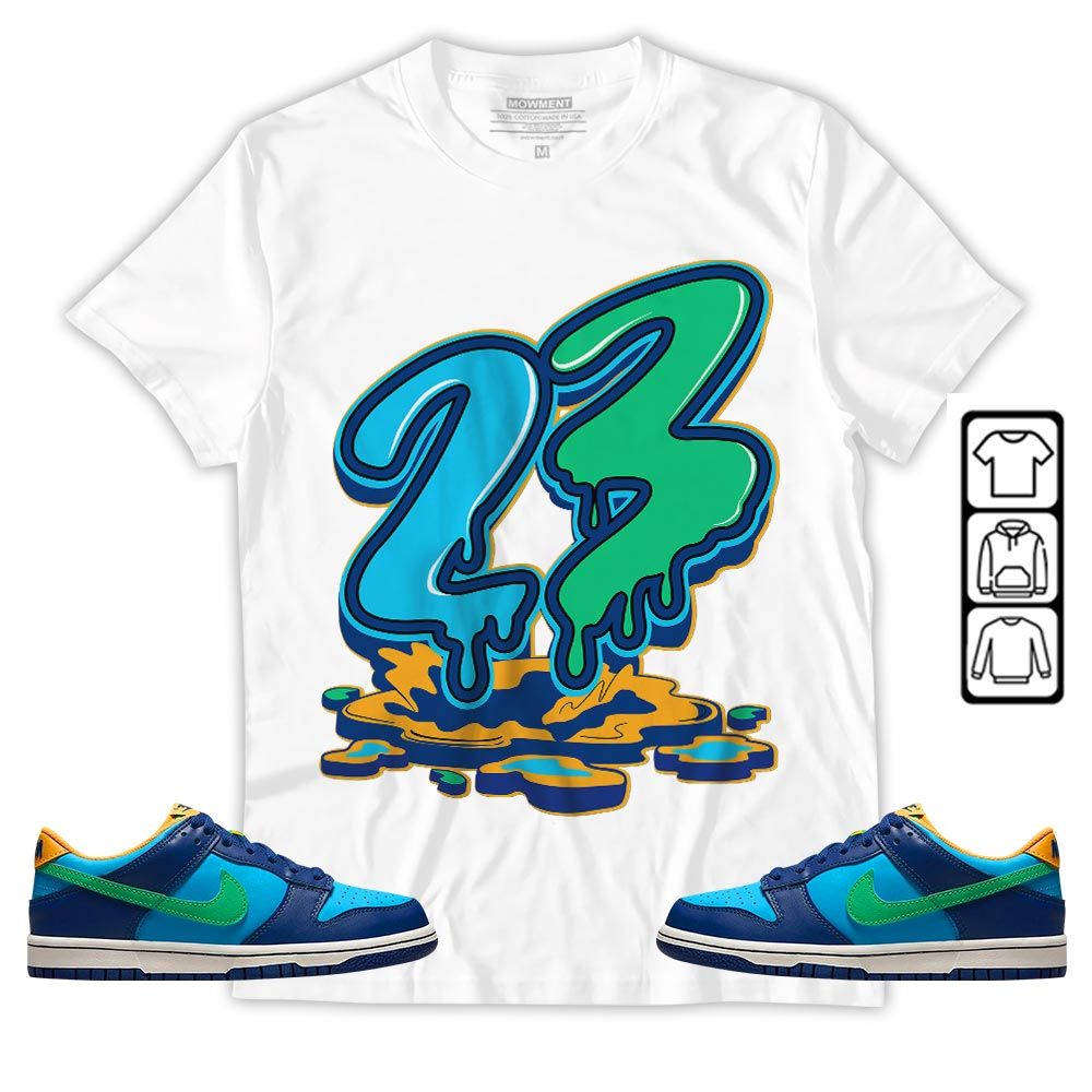 23 Drip Sneaker Shirt Match Dunk Low GS Kyrie, Dunk Low GS Electric Algae MKO T-Shirt