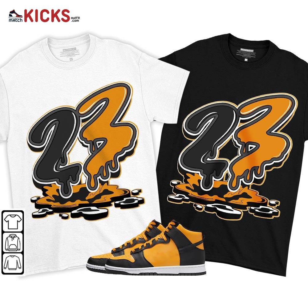 23 Drip Sneaker Shirt Match Dunk Reverse Goldenrod, Dunk High Bruce Lee MKO T-Shirt 23 Drip Sneaker Shirt Match Dunk Reverse Goldenrod, Dunk High Bruce Lee MKO T-Shirt