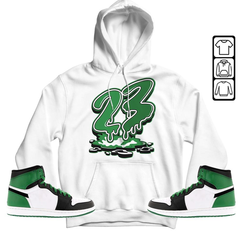 23 Drip Sneaker Shirt Match Lucky Green 1s, Jordan 1 Lucky Green MKO T-Shirt