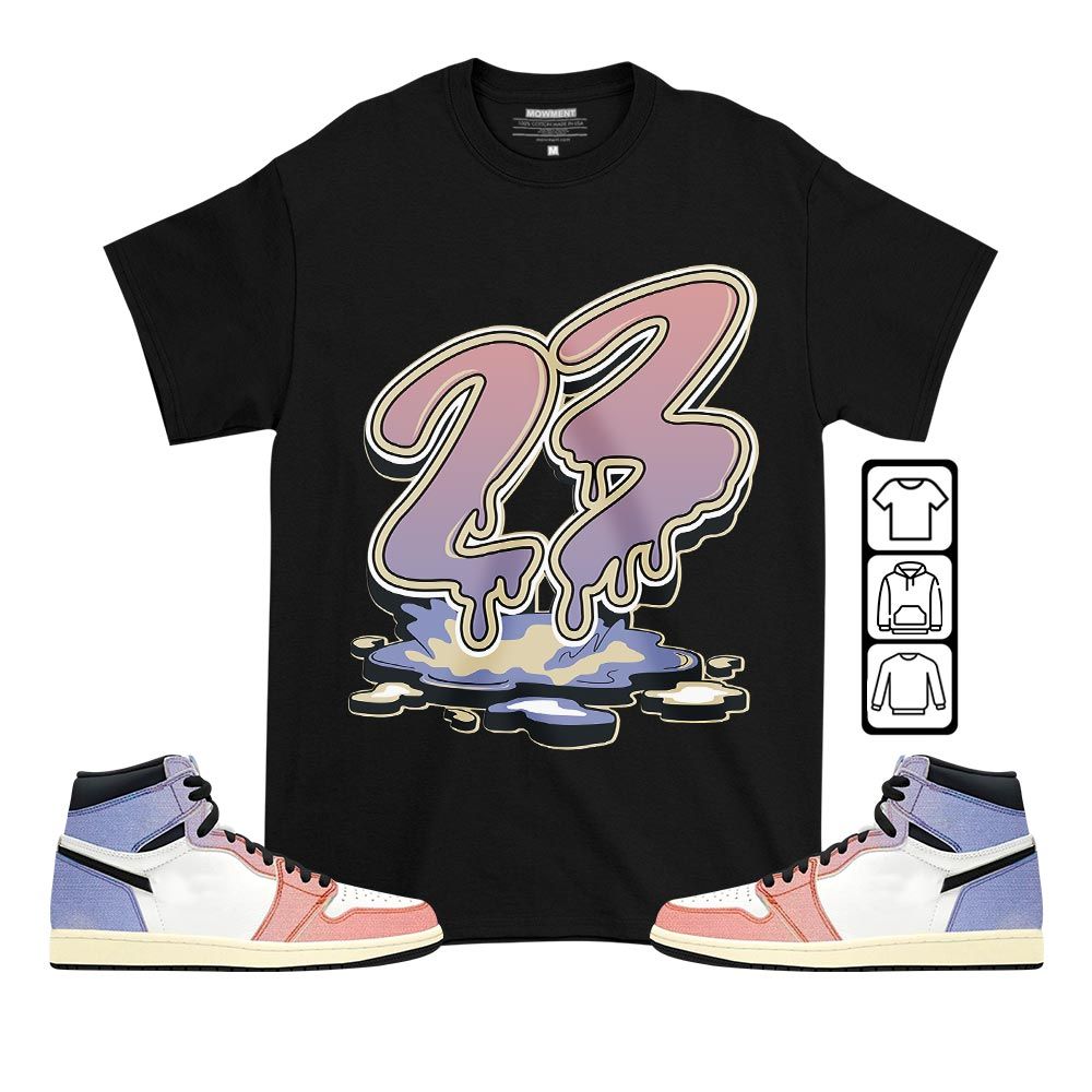 23 Drip Sneaker Shirt Match Retro Skyline 1s, Jordan 1 High OG Skyline MKO T-Shirt