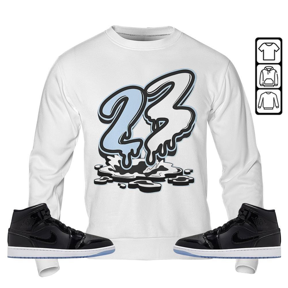 23 Drip Sneaker Shirt Match Space Jam 1s, Jordan 1 Mid Space Jam MKO Sweatshirt