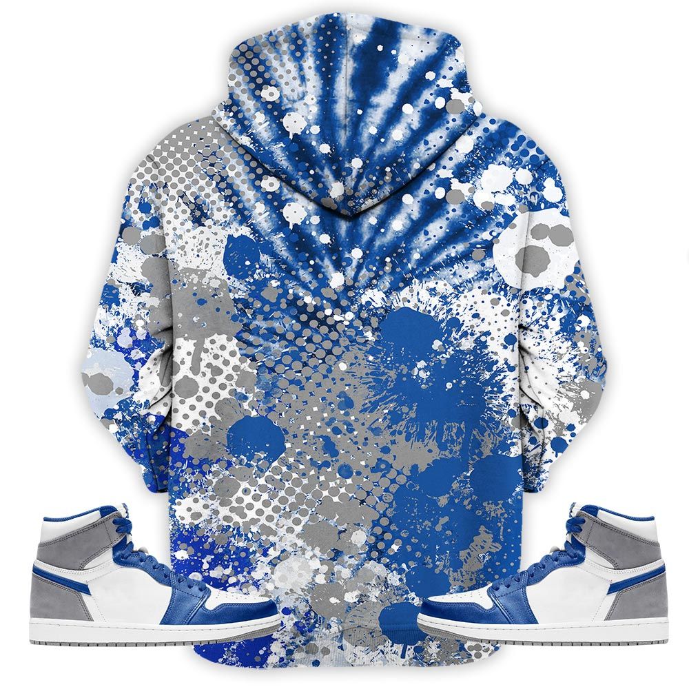 23 Drip Sneaker Shirt Match True Blue 1S, Jordan 1 High Og True Blue Hoodie Sweatshirt Tee All Over Print MKO Shirt