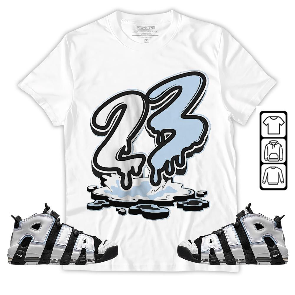 23 Drip Sneaker Shirt Match Uptempo Cobalt Bliss, Air More Uptempo Cobalt Bliss MKO T-Shirt