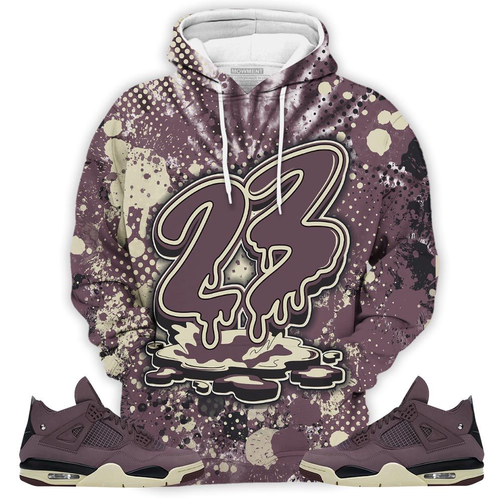 23 Drip Sneaker Shirt Match Violet Ore 4S, Jordan 4 A Ma Maniere Violet Ore Hoodie Sweatshirt Tee All Over Print MKO Shirt