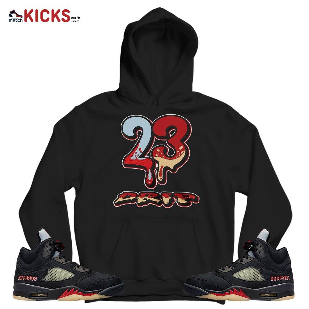 23 Dripping Sneaker Shirt Match Gore-Tex 5s, Jordan 5 GORE-TEX Off Noir MKO T-Shirt 23 Dripping Sneaker Shirt Match Gore-Tex 5s, Jordan 5 GORE-TEX Off Noir MKO T-Shirt