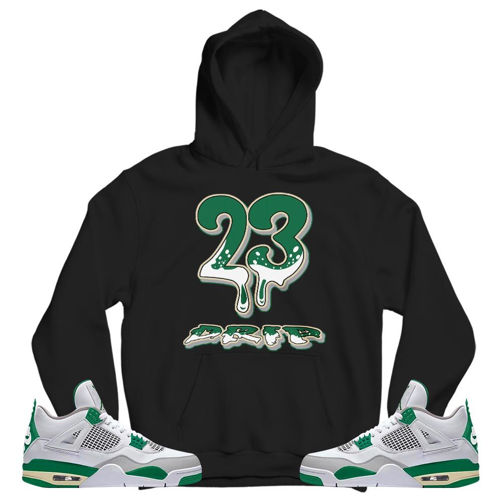 23 Dripping Sneaker Shirt Match Retro Pine Green 4s, Jordan 4 Pine Green MKO T-Shirt