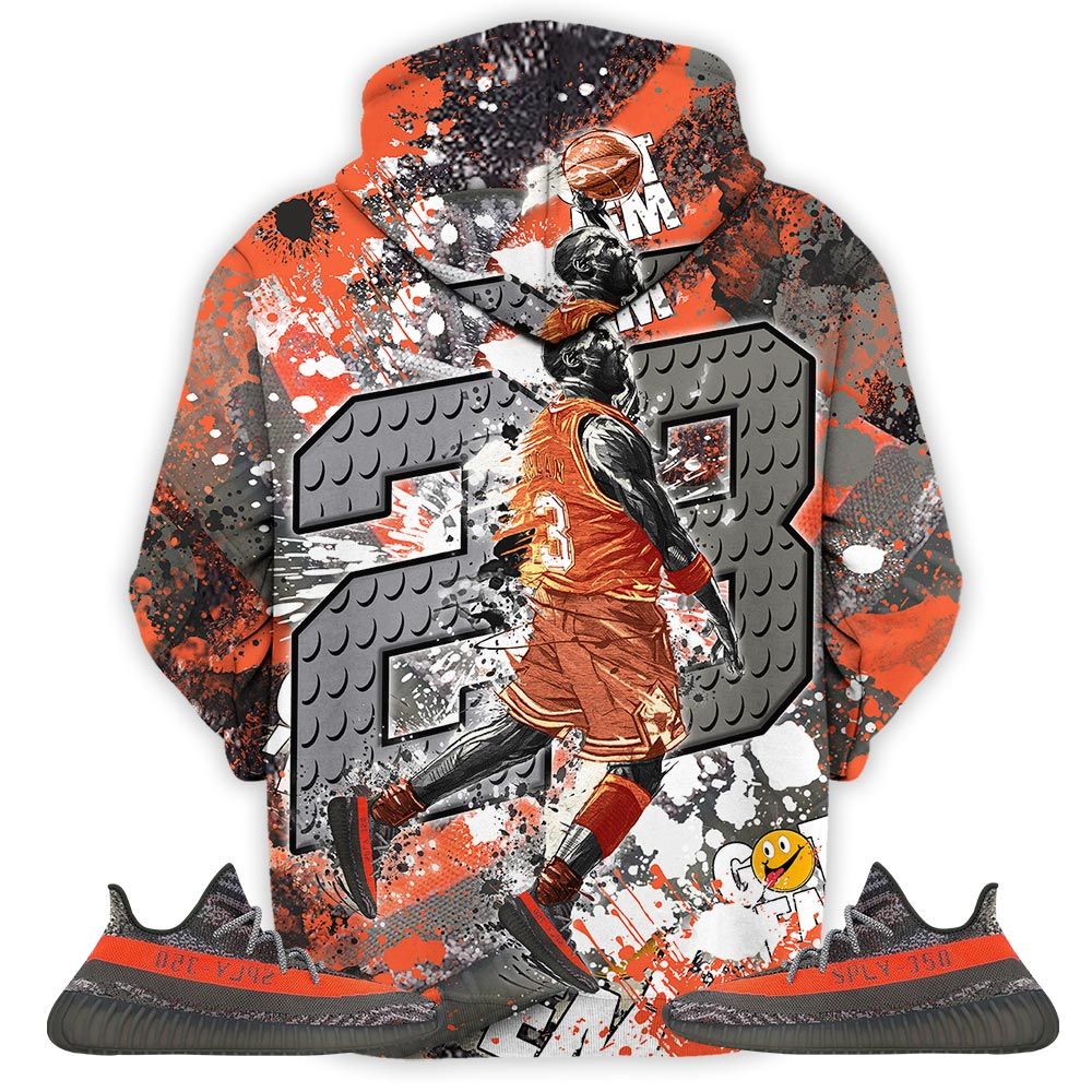23 Michael Sneaker Shirt Match Boots 350 V2 Dark Beluga, Yeezy 350 V2 Carbon Beluga Hoodie Sweatshirt Tee All Over Print MKO Shirt