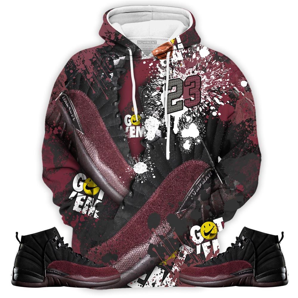 23 Michael Sneaker Shirt Match Burgundy Crush 12S, Jordan 12 A Ma Maniere Hoodie Sweatshirt Tee All Over Print MKO Shirt 23 Michael Sneaker Shirt Match Burgundy Crush 12S, Jordan 12 A Ma Maniere Hoodie Sweatshirt Tee All Over Print MKO Shirt
