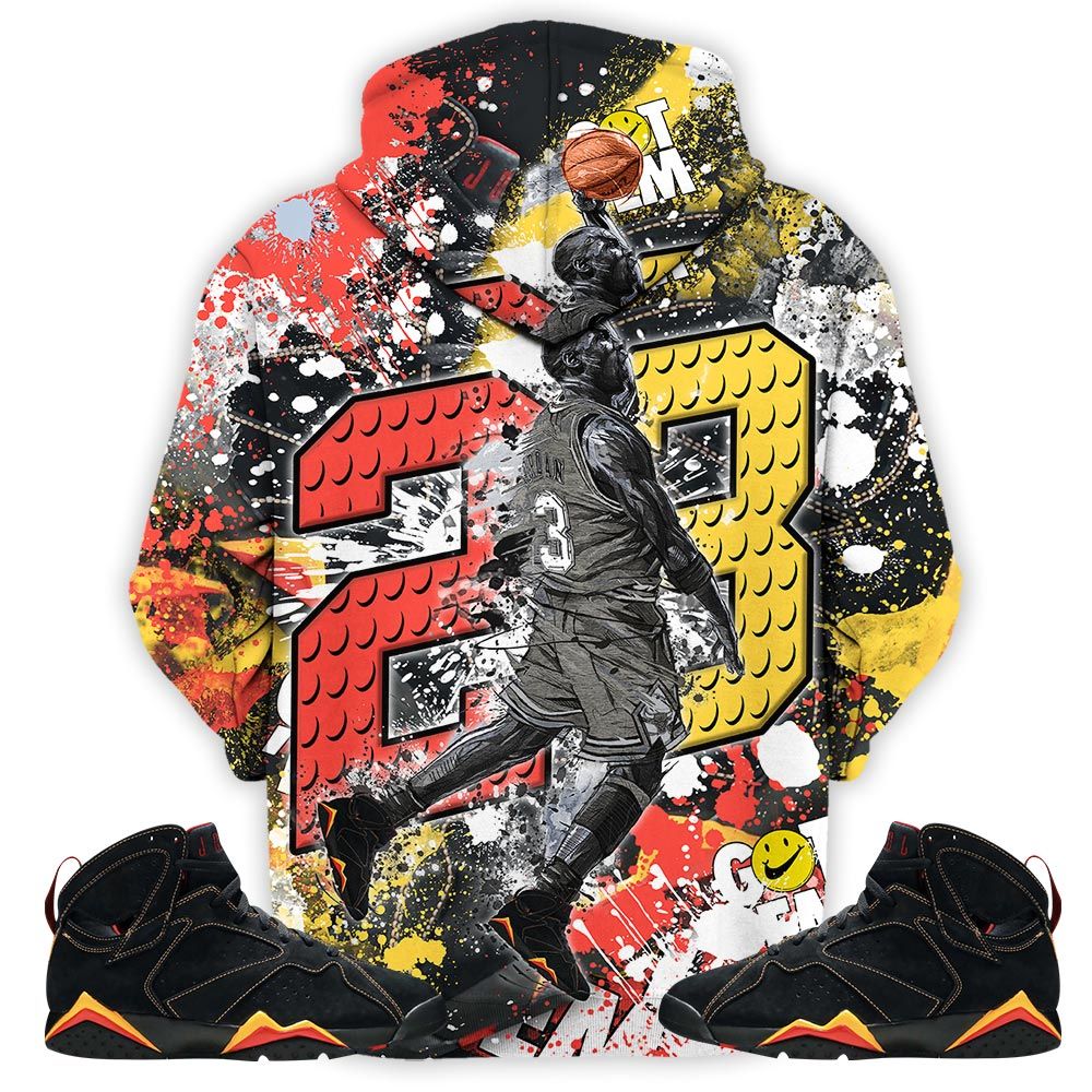 23 Michael Sneaker Shirt Match Citrus 7S, Jordan 7 Retro Citrus Hoodie Sweatshirt Tee All Over Print MKO Shirt