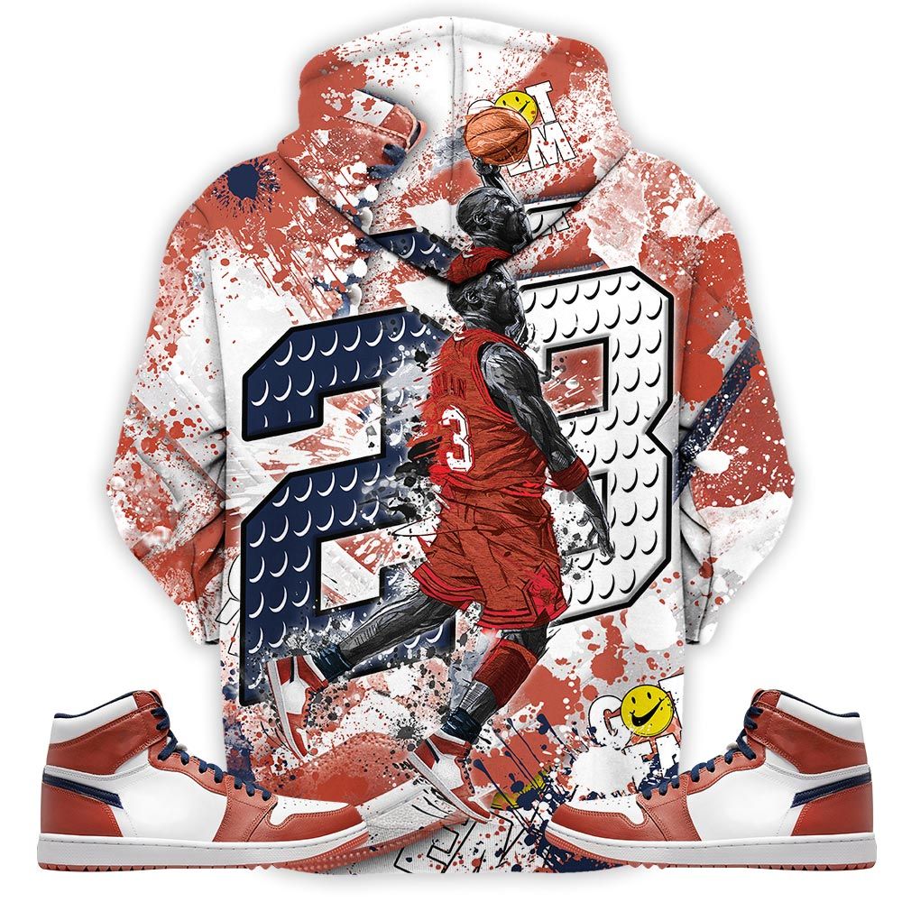 23 Michael Sneaker Shirt Match Eastside Golf 1S, Jordan 1 High Eastside Golf Hoodie Sweatshirt Tee All Over Print MKO Shirt