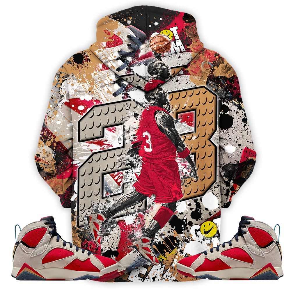 23 Michael Sneaker Shirt Match Trophy Room 7S, Jordan 7 Trophy Room Hoodie Sweatshirt Tee All Over Print MKO Shirt