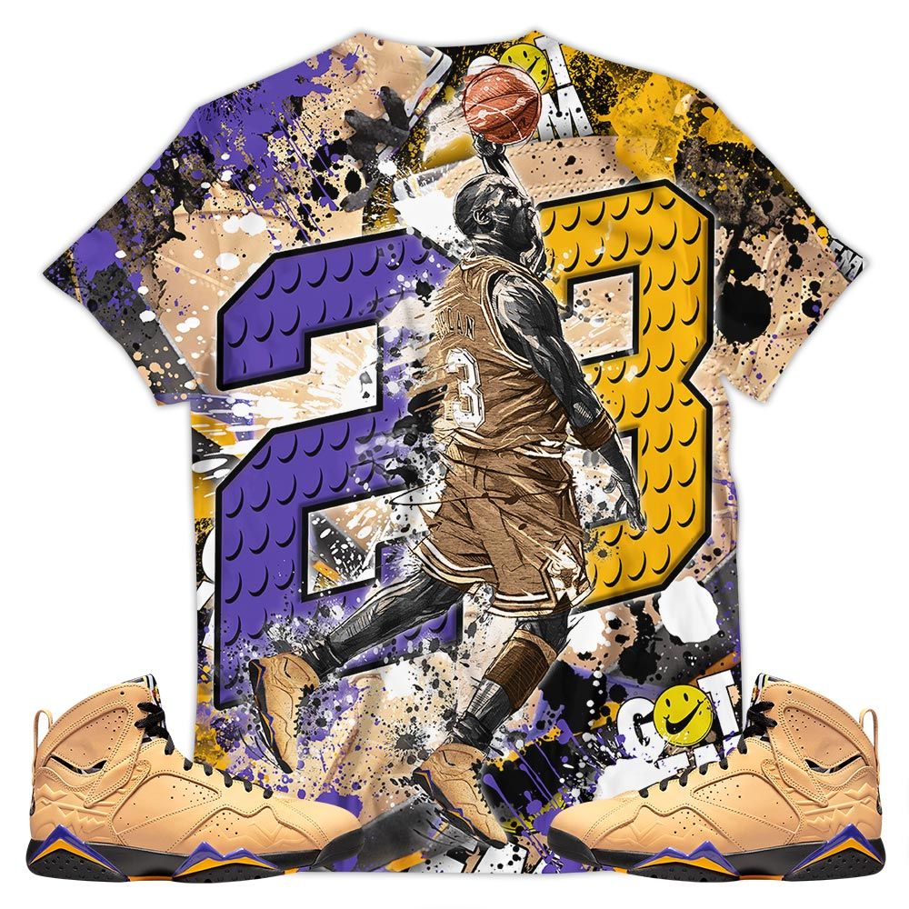 23 Michael Sneaker Shirt Match Vachetta Tan 7S, Jordan 7 Se Afrobeats Hoodie Sweatshirt Tee All Over Print MKO Shirt
