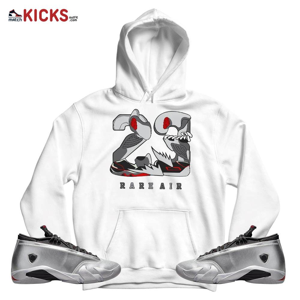 23 Rare Air Sneaker Shirt Match 14 Low Metallic Silver, Jordan 14 Metallic Silver MKO T-Shirt 23 Rare Air Sneaker Shirt Match 14 Low Metallic Silver, Jordan 14 Metallic Silver MKO T-Shirt