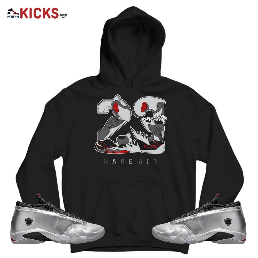 23 Rare Air Sneaker Shirt Match 14 Low Metallic Silver, Jordan 14 Metallic Silver MKO T-Shirt 23 Rare Air Sneaker Shirt Match 14 Low Metallic Silver, Jordan 14 Metallic Silver MKO T-Shirt