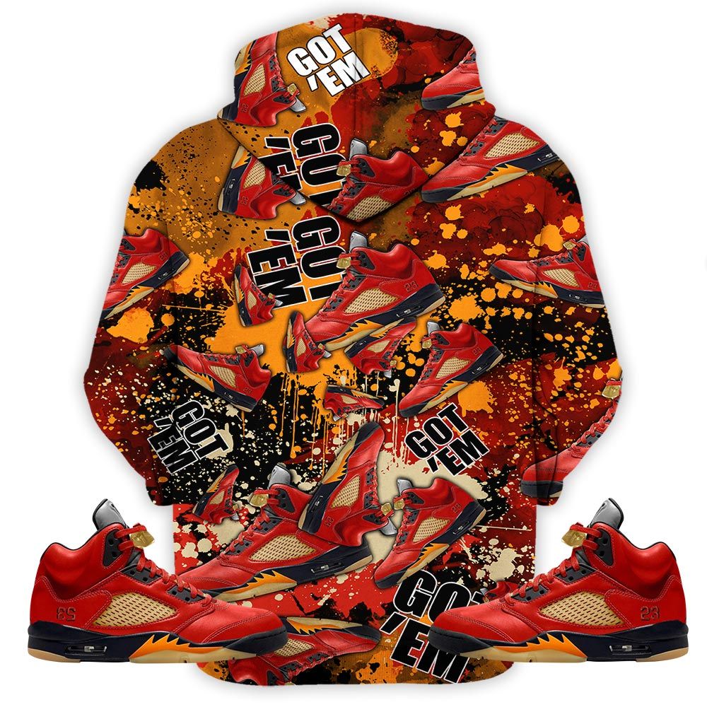23 Rare Air Sneaker Shirt Match 5 Dunk On Mars, Jordan 5 Mars For Her Hoodie Sweatshirt Tee All Over Print MKO Shirt