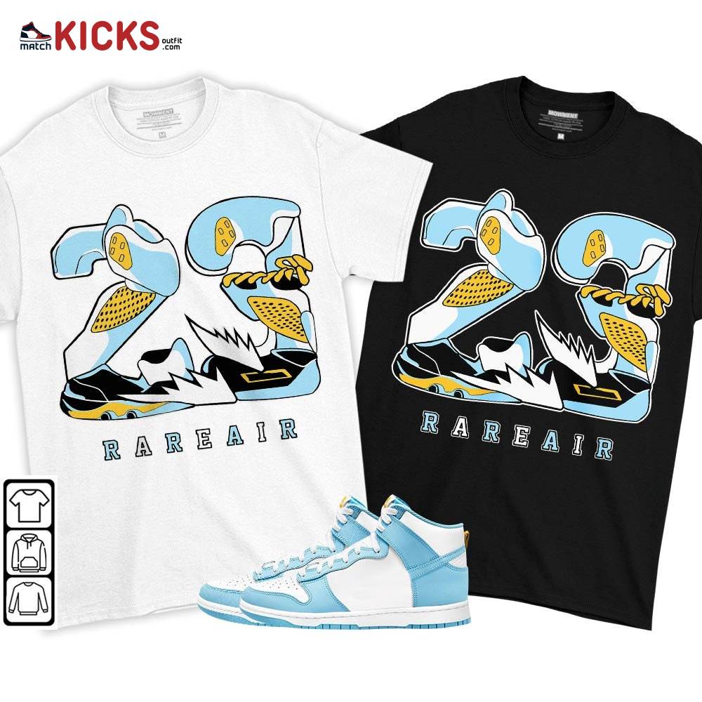 23 Rare Air Sneaker Shirt Match Dunk High Blue Chill, Dunk High Homer Simpson MKO T-Shirt