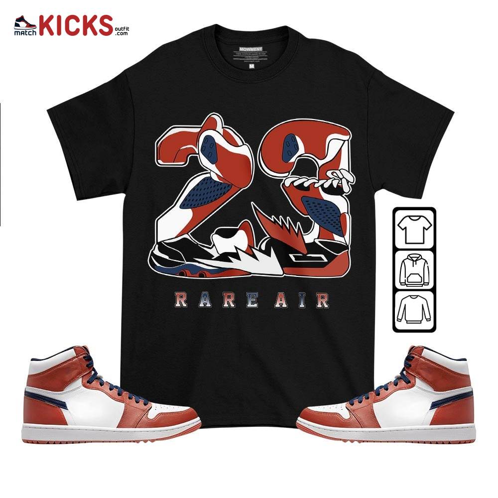 23 Rare Air Sneaker Shirt Match Eastside Golf 1s, Jordan 1 High Eastside Golf MKO T-Shirt