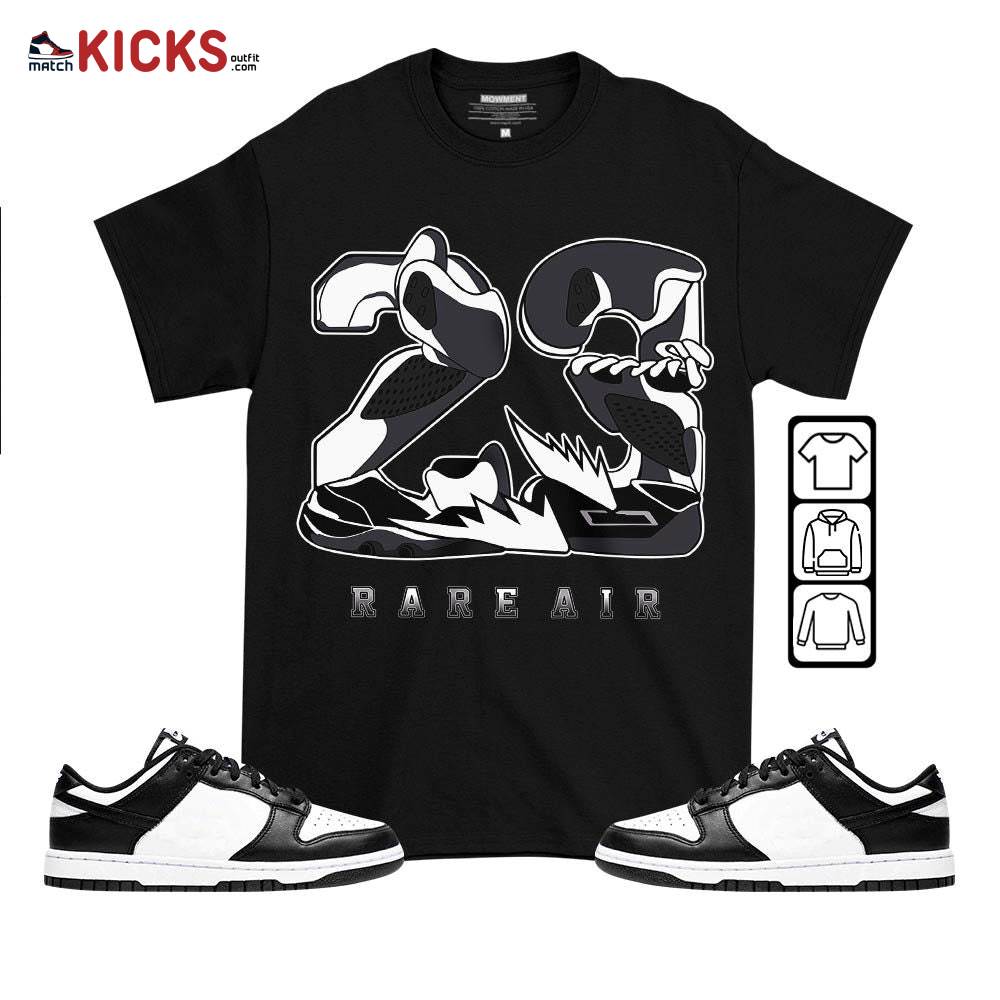 23 Rare Air Sneaker Shirt Match Low Panda Black White, Dunk Low Panda 2022 MKO T-Shirt 23 Rare Air Sneaker Shirt Match Low Panda Black White, Dunk Low Panda 2022 MKO T-Shirt