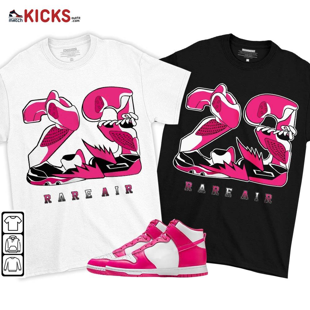 23 Rare Air Sneaker Shirt Match Pink Prime Dunk, Dunk High Pink Prime MKO T-Shirt