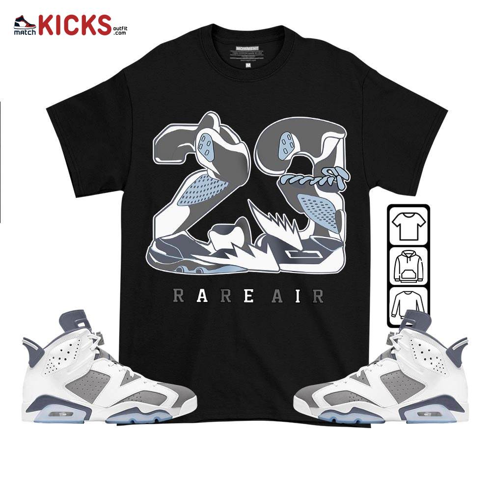 23 Rare Air Sneaker Shirt Match Retro Cool Grey 6s, Jordan 6 Cool Grey MKO T-Shirt