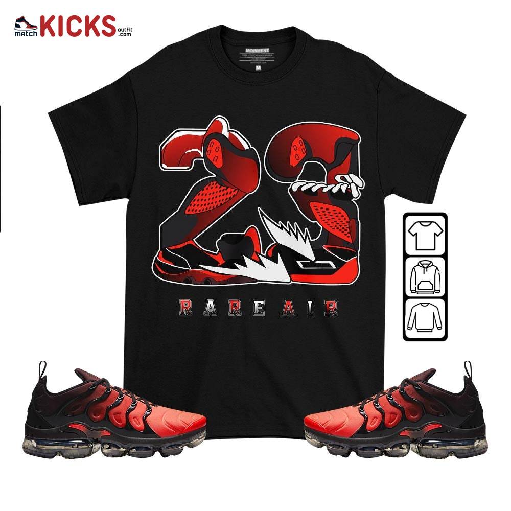 23 Rare Air Sneaker Shirt Match Vapormax Plus Red Black, Air VaporMax Plus Darth Maul MKO T-Shirt