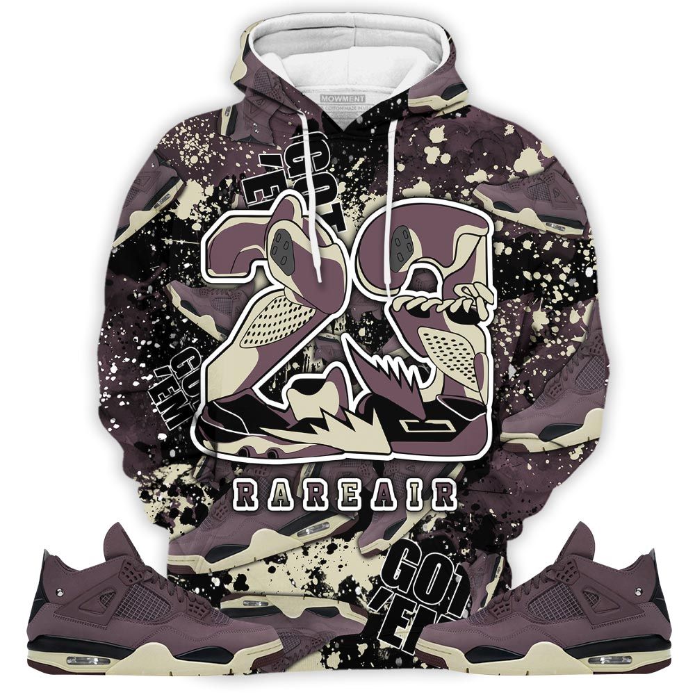 23 Rare Air Sneaker Shirt Match Violet Ore 4S, Jordan 4 A Ma Maniere Violet Ore Hoodie Sweatshirt Tee All Over Print MKO Shirt