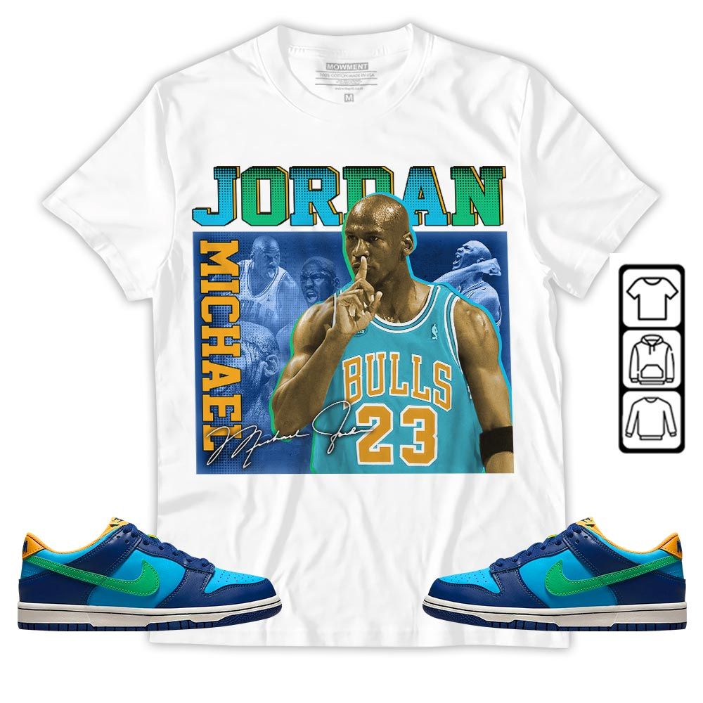23JD Signature Sneaker Shirt Match Dunk Low GS Kyrie, Dunk Low GS Electric Algae MKO Hoodie