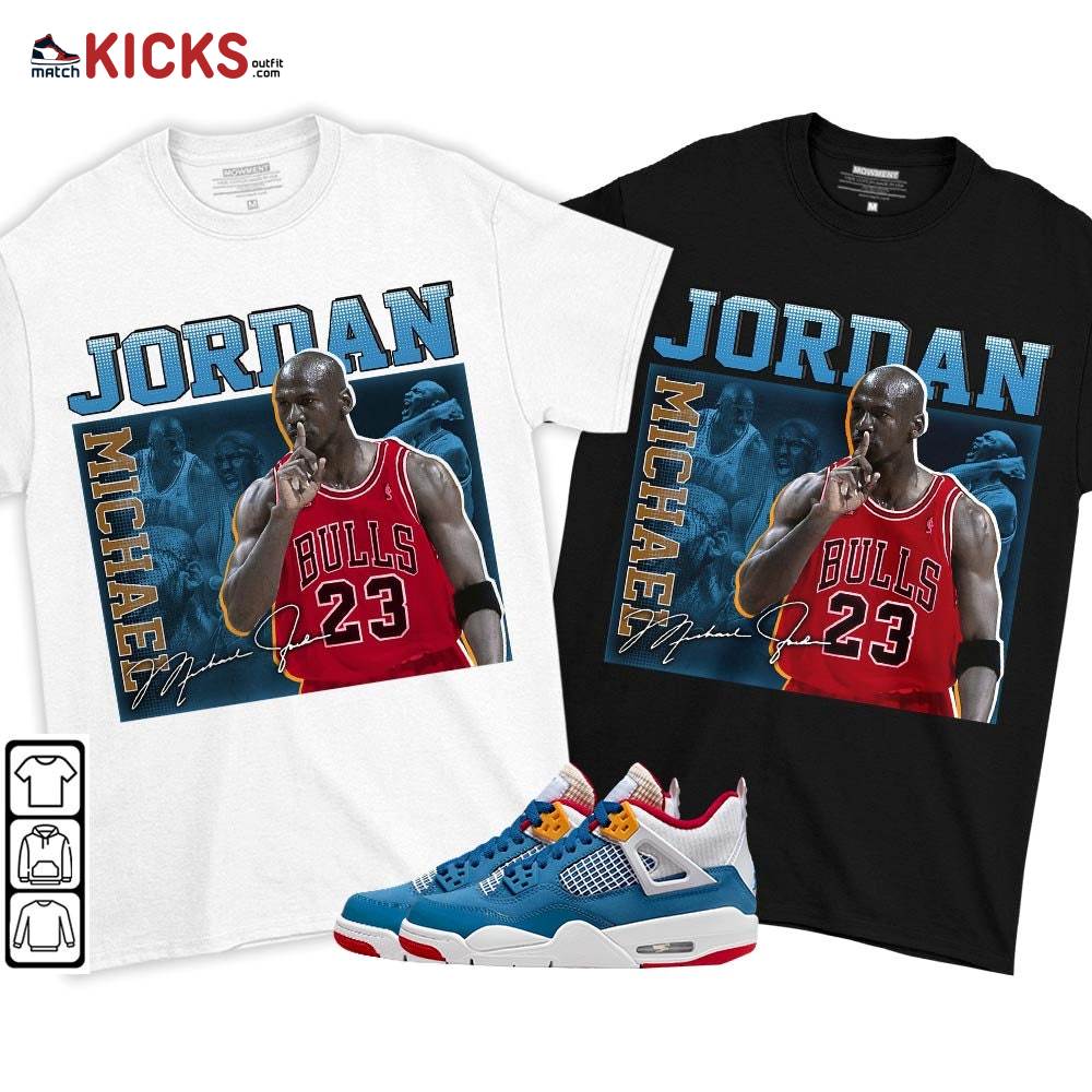23JD Signature Sneaker Shirt Match Messy Room 4s, Jordan 4 GS Messy Room MKO T-Shirt