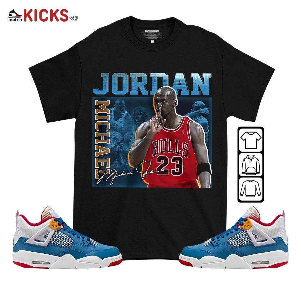 23JD Signature Sneaker Shirt Match Messy Room 4s, Jordan 4 GS Messy Room MKO T-Shirt