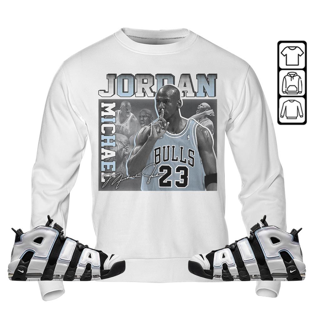23JD Signature Sneaker Shirt Match Uptempo Cobalt Bliss, Air More Uptempo Cobalt Bliss MKO T-Shirt 23JD Signature Sneaker Shirt Match Uptempo Cobalt Bliss, Air More Uptempo Cobalt Bliss MKO T-Shirt