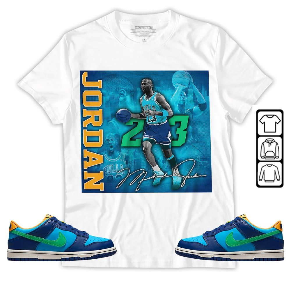 23JD Signature2 Sneaker Shirt Match Dunk Low GS Kyrie, Dunk Low GS Electric Algae MKO Hoodie