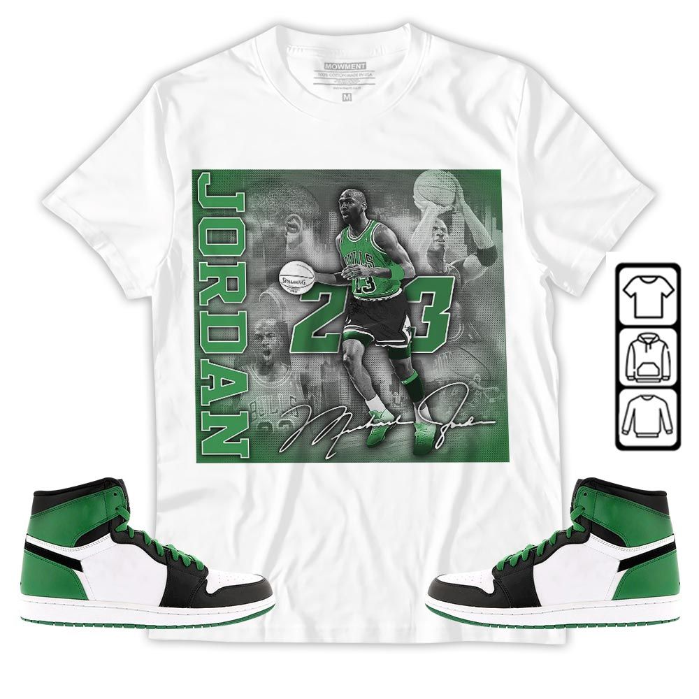 23JD Signature2 Sneaker Shirt Match Lucky Green 1s, Jordan 1 Lucky Green MKO T-Shirt 23JD Signature2 Sneaker Shirt Match Lucky Green 1s, Jordan 1 Lucky Green MKO T-Shirt