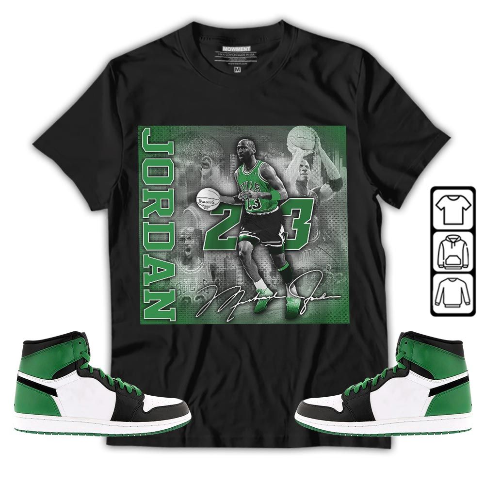 23JD Signature2 Sneaker Shirt Match Lucky Green 1s, Jordan 1 Lucky Green MKO T-Shirt 23JD Signature2 Sneaker Shirt Match Lucky Green 1s, Jordan 1 Lucky Green MKO T-Shirt