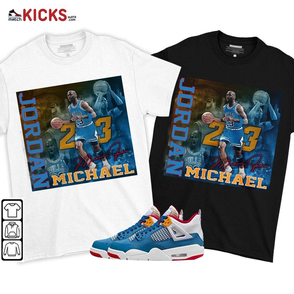 23JD Signature2 Sneaker Shirt Match Messy Room 4s, Jordan 4 GS Messy Room MKO T-Shirt