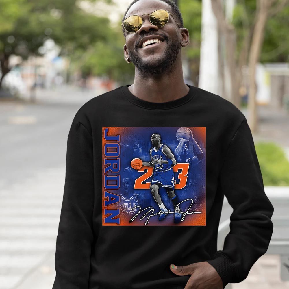 23JD Signature2 Sneaker Shirt Match Mid Knicks 1s, Jordan 1 Mid Knicks MKO T-Shirt 23JD Signature2 Sneaker Shirt Match Mid Knicks 1s, Jordan 1 Mid Knicks MKO T-Shirt
