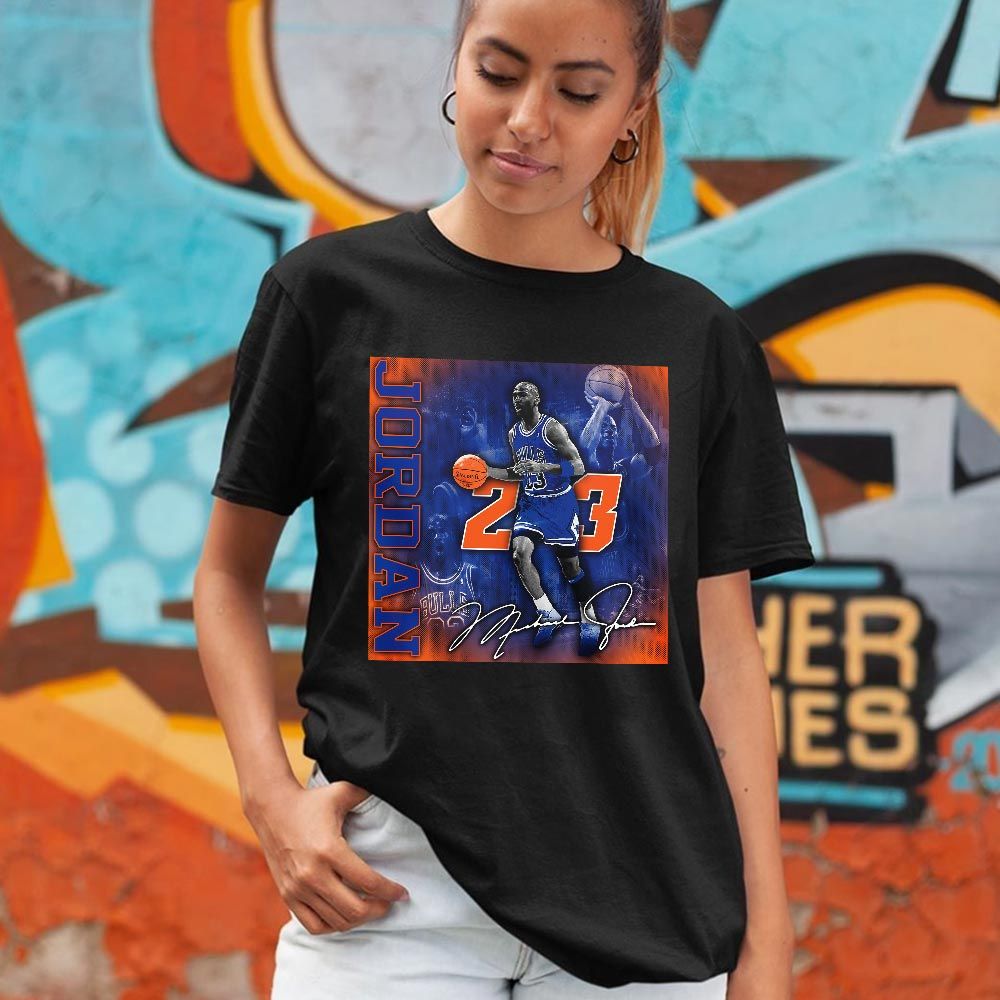 23JD Signature2 Sneaker Shirt Match Mid Knicks 1s, Jordan 1 Mid Knicks MKO T-Shirt 23JD Signature2 Sneaker Shirt Match Mid Knicks 1s, Jordan 1 Mid Knicks MKO T-Shirt