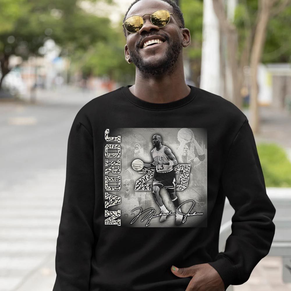 23JD Signature2 Sneaker Shirt Match OG Elephant 1s, Jordan 1 White Cement MKO T-Shirt 23JD Signature2 Sneaker Shirt Match OG Elephant 1s, Jordan 1 White Cement MKO T-Shirt