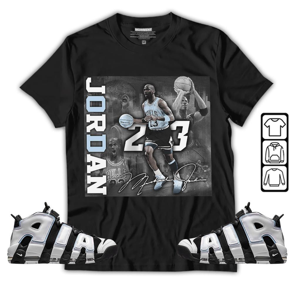23JD Signature2 Sneaker Shirt Match Uptempo Cobalt Bliss, Air More Uptempo Cobalt Bliss MKO T-Shirt 23JD Signature2 Sneaker Shirt Match Uptempo Cobalt Bliss, Air More Uptempo Cobalt Bliss MKO T-Shirt