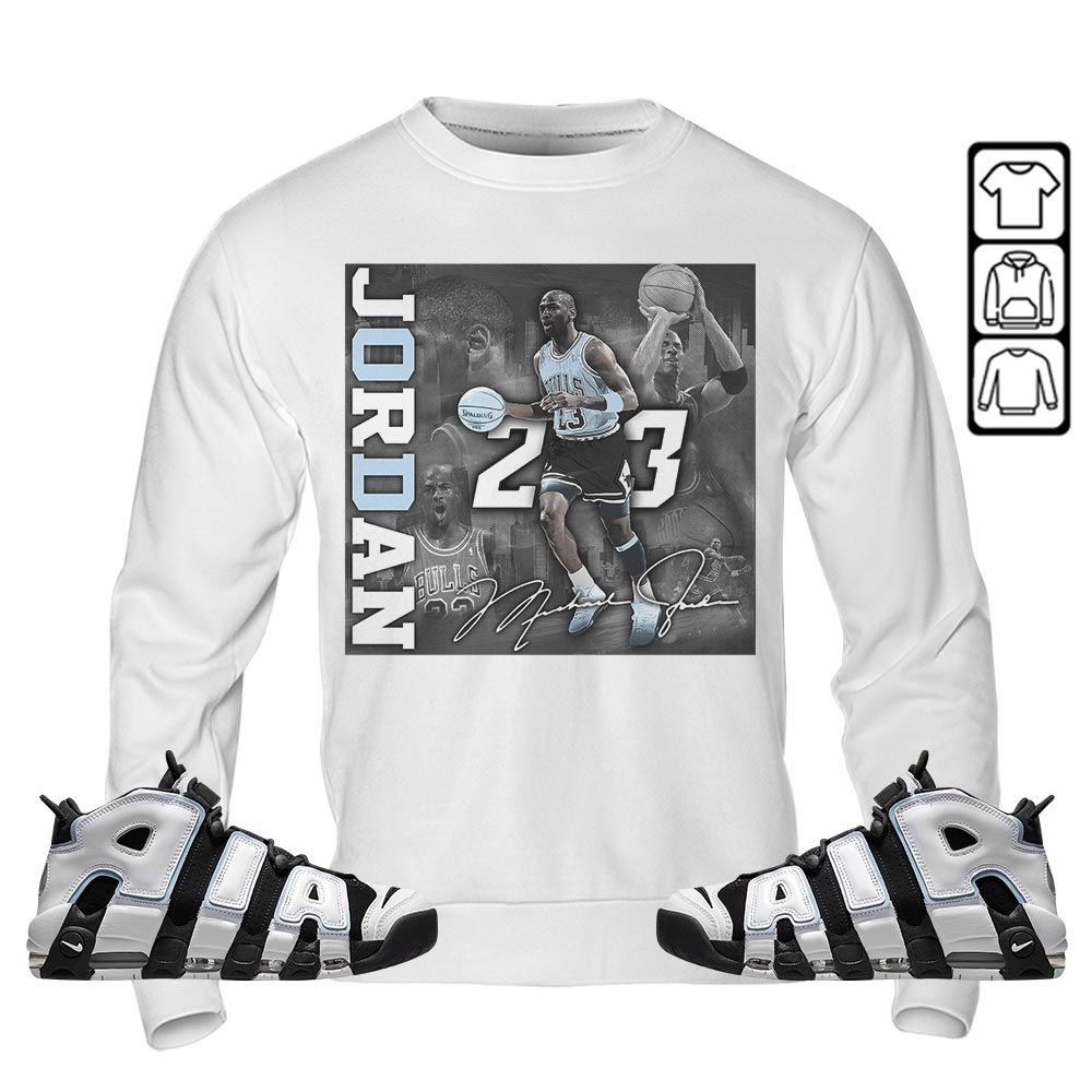23JD Signature2 Sneaker Shirt Match Uptempo Cobalt Bliss, Air More Uptempo Cobalt Bliss MKO T-Shirt 23JD Signature2 Sneaker Shirt Match Uptempo Cobalt Bliss, Air More Uptempo Cobalt Bliss MKO T-Shirt