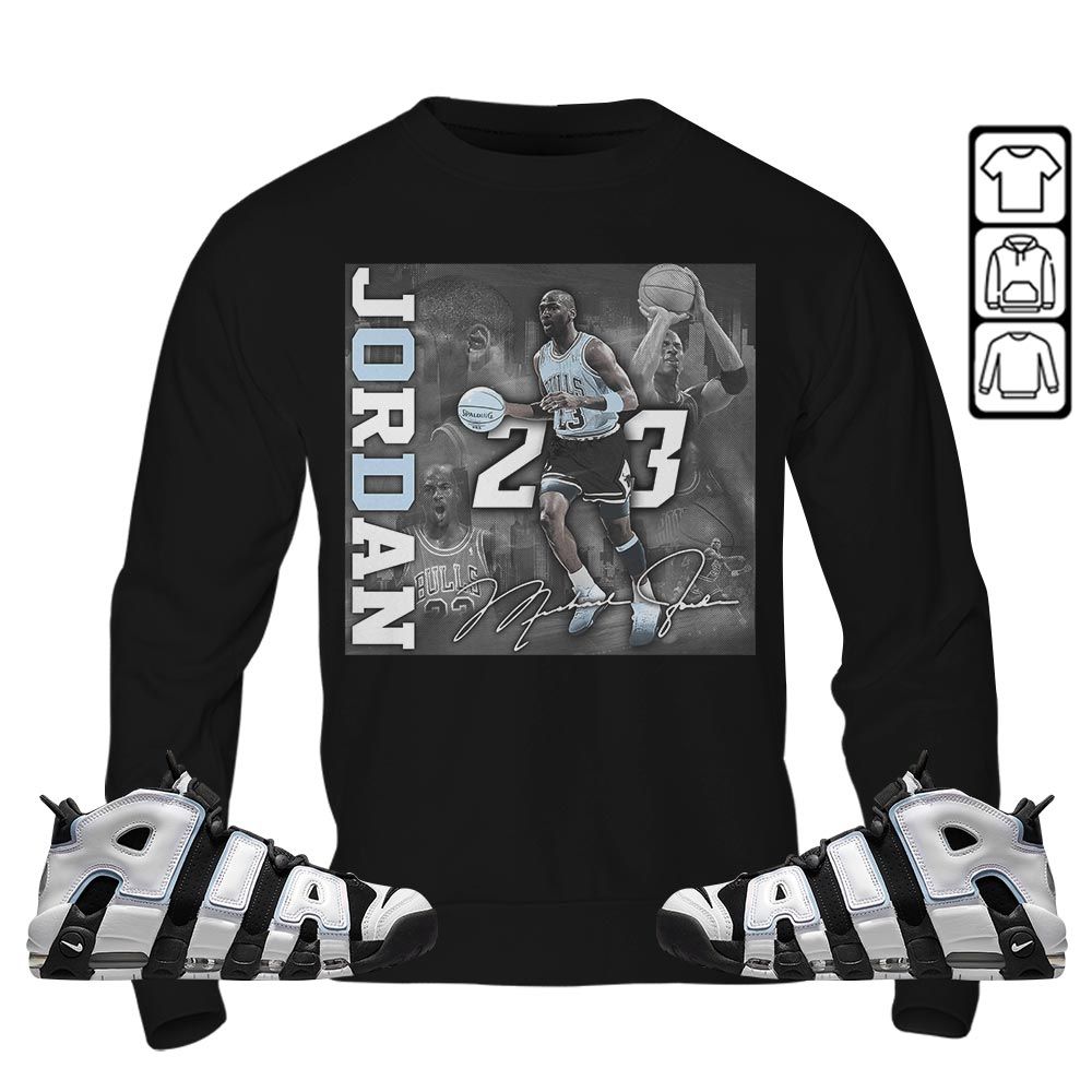 23JD Signature2 Sneaker Shirt Match Uptempo Cobalt Bliss, Air More Uptempo Cobalt Bliss MKO T-Shirt 23JD Signature2 Sneaker Shirt Match Uptempo Cobalt Bliss, Air More Uptempo Cobalt Bliss MKO T-Shirt