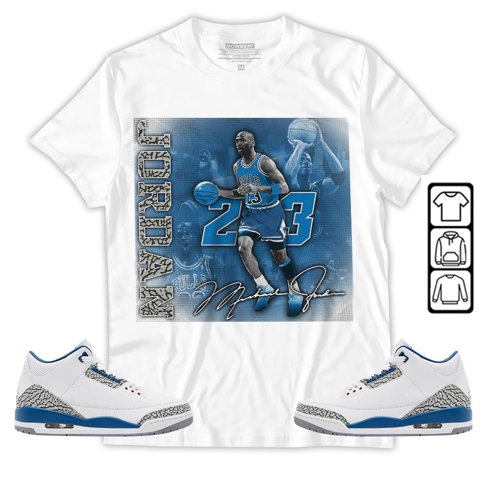 23JD Signature2 Sneaker Shirt Match Wizards 3s, Jordan Retro 3 Wizards MKO T-Shirt 23JD Signature2 Sneaker Shirt Match Wizards 3s, Jordan Retro 3 Wizards MKO T-Shirt